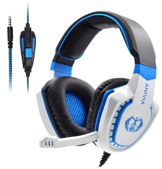 Gaming Headset Noise Isolation Over-Ear Headphones with Microphone. Volume control Bass Surround Video Game