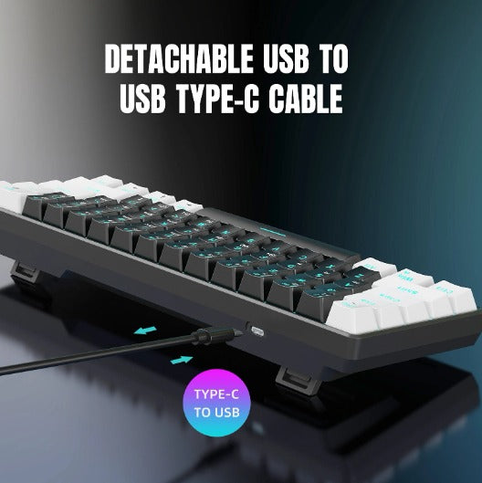 Mechanical Keyboard 61 Key Gaming Keyboard High Quality Durable Compact Various Lighting Modes Ergonomic Keyboard