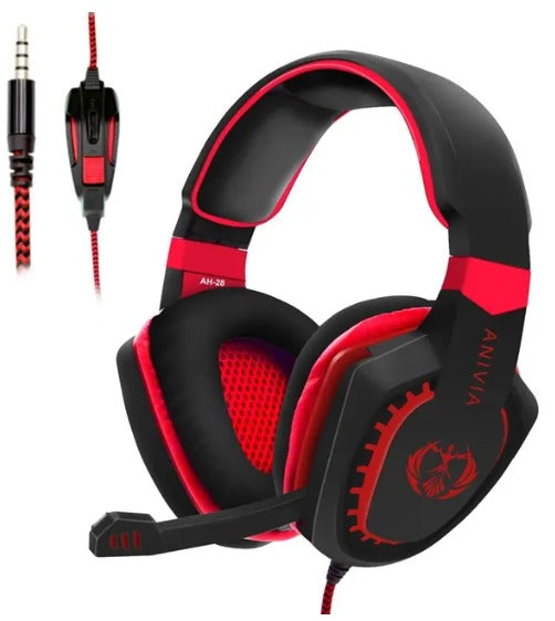 Gaming Headset Noise Isolation Over-Ear Headphones with Microphone. Volume control Bass Surround Video Game